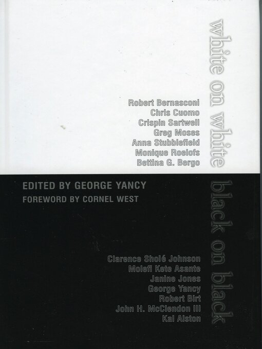 Title details for White on White/Black on Black by Cornel West - Available